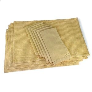 Vintage Yellow Cloth Napkins & Placemats from Crate & Barrel - 10